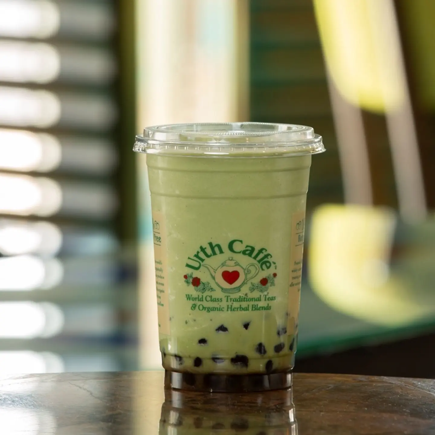On Ice Organic Green Tea Boba (Matcha)