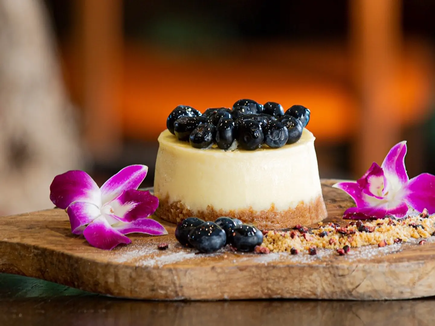 تشيزكيك التوت الأزرق