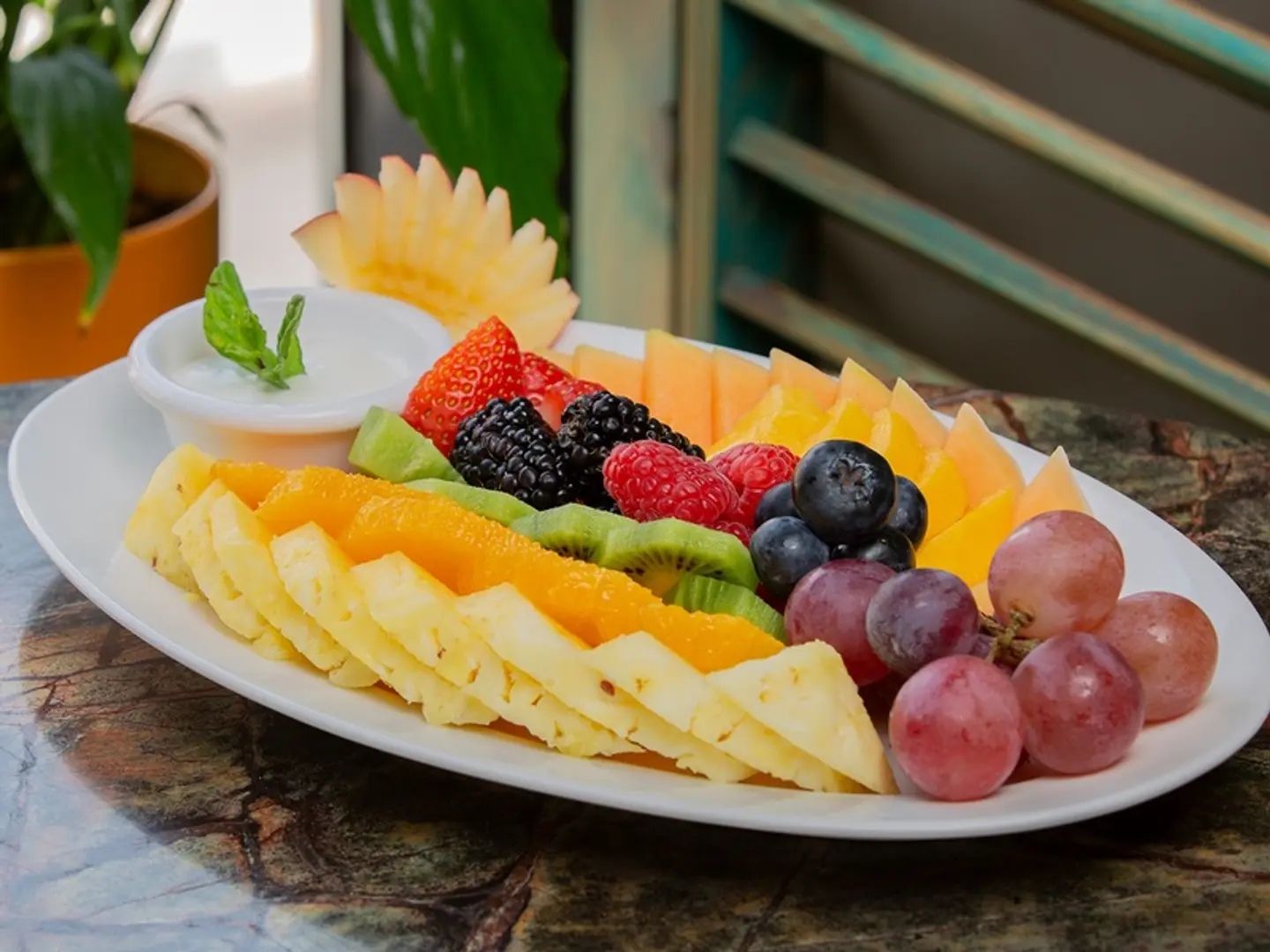 Organic Fresh Fruit Plate