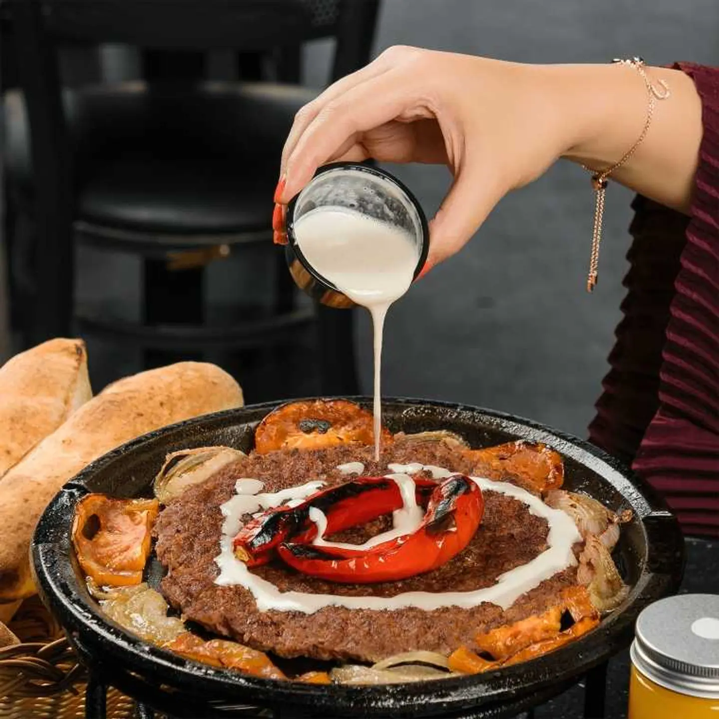 Meat In A Plate