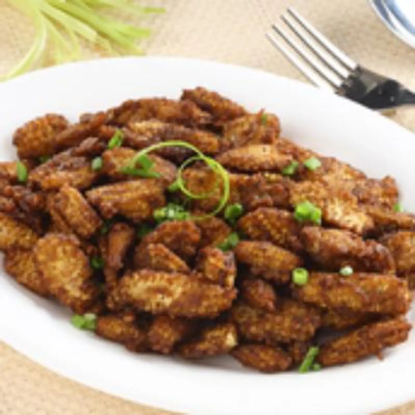 مشروم بالفلفل والملح