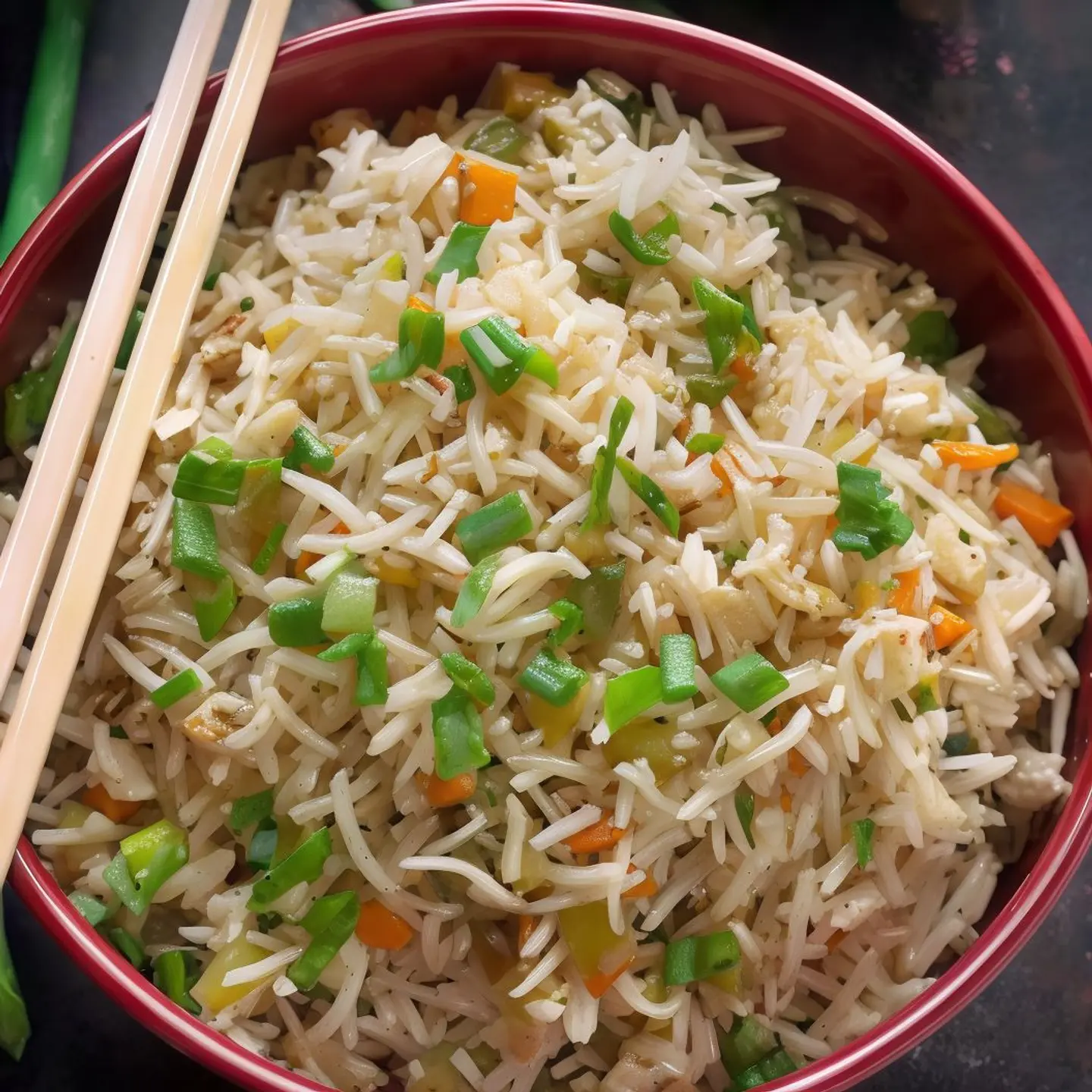 أرز مقلي بالبانير