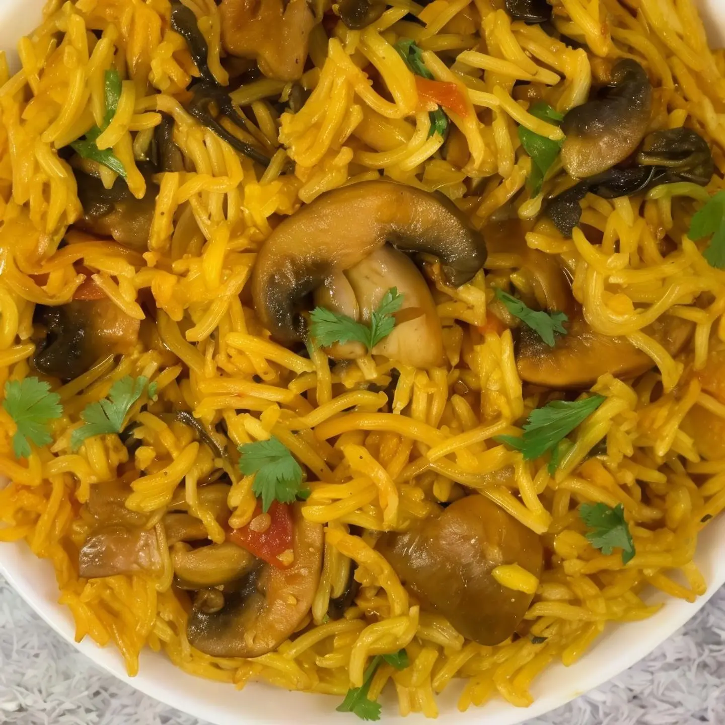 برياني بالفطر