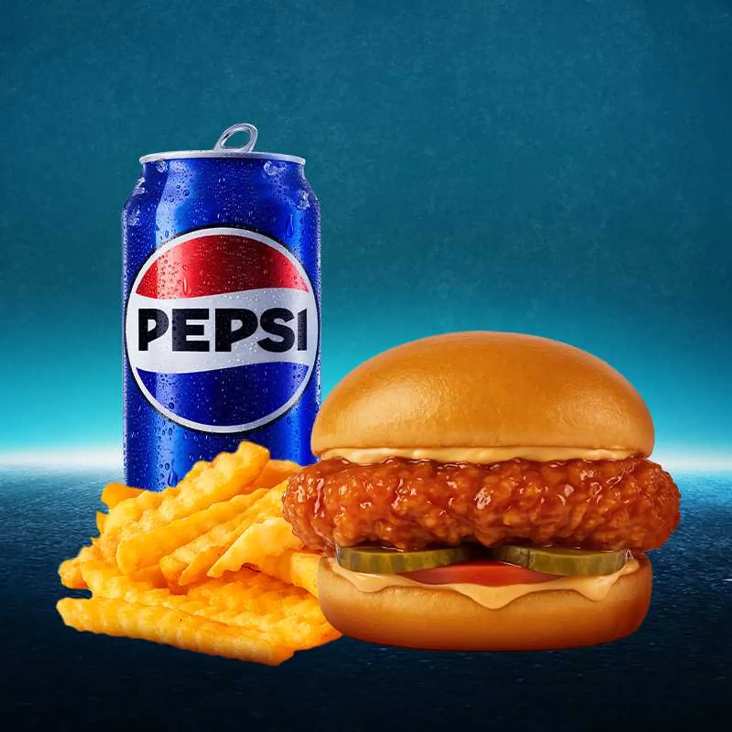 Control Combo Maple Chicken Burger