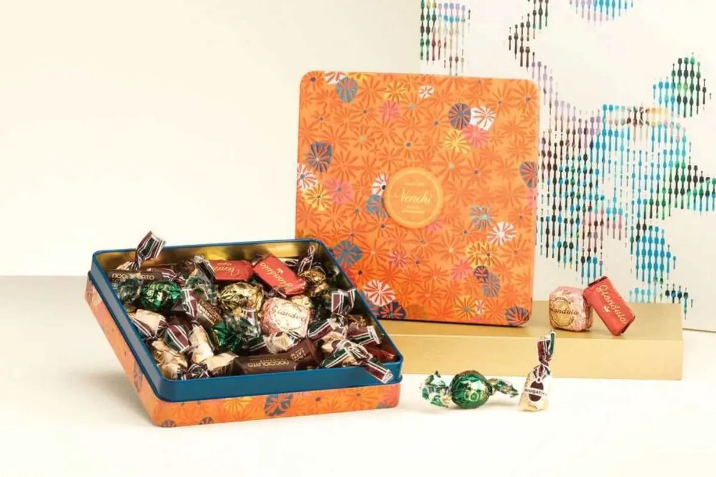 Murrine Orange Maxi Tin With Assorted Chocolates 419 G