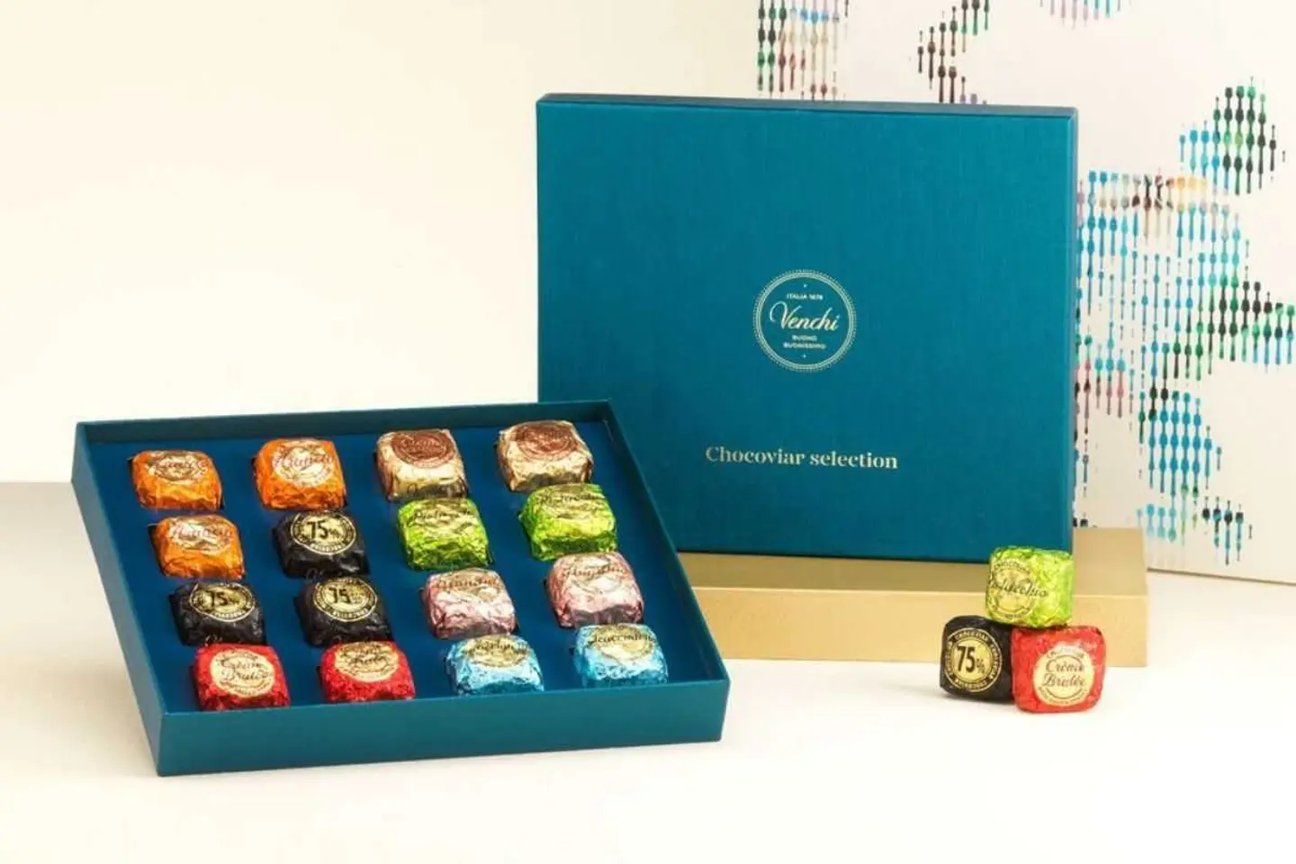 Petrol Giftbox With 16 Chocoviar Chocolates 317 G