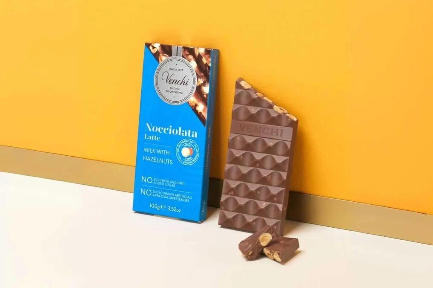 Milk With Hazelnut Bar No Added Sugar 100 G