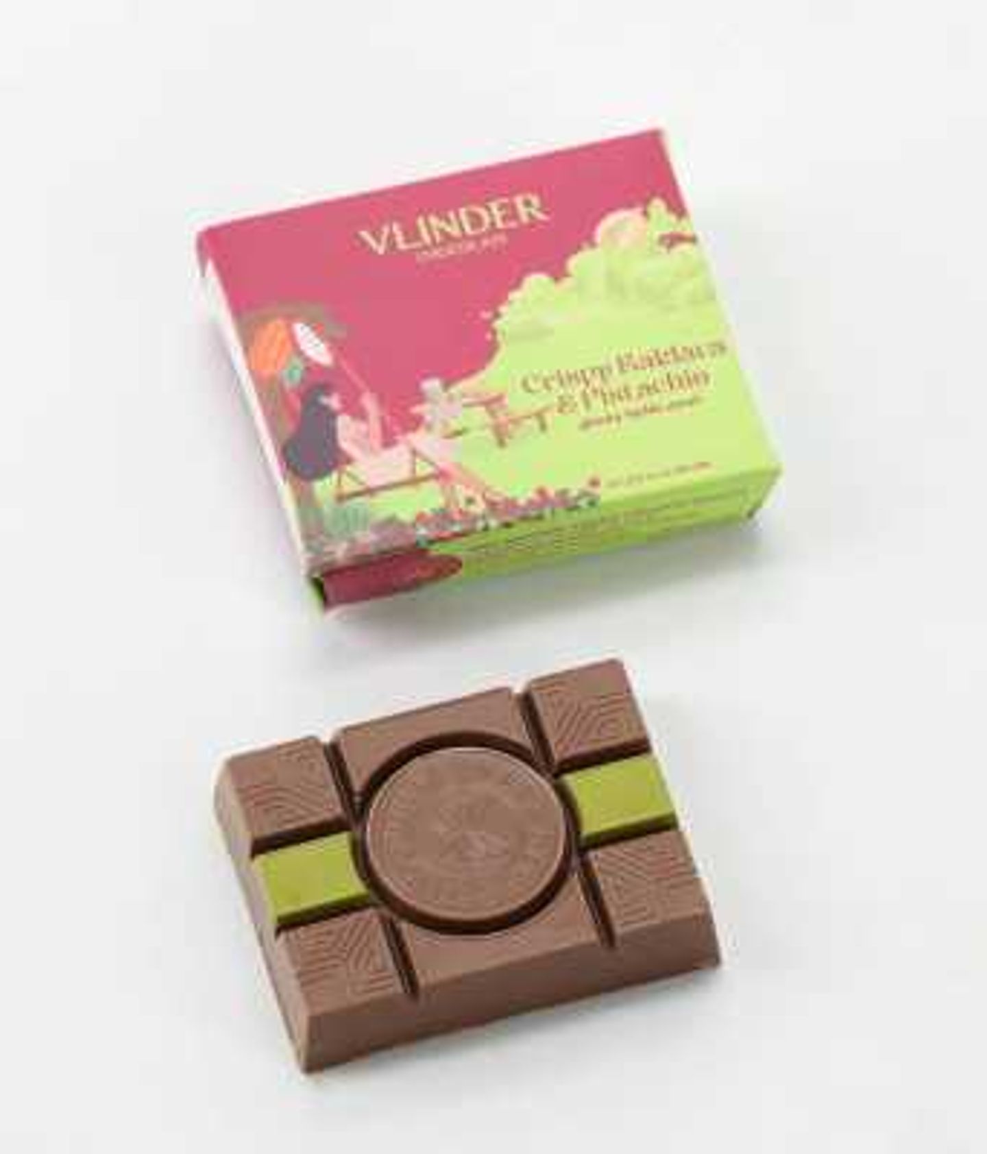 Vlinder Chocolate Crispy Baklava & Pistachio Bar 90 Gm