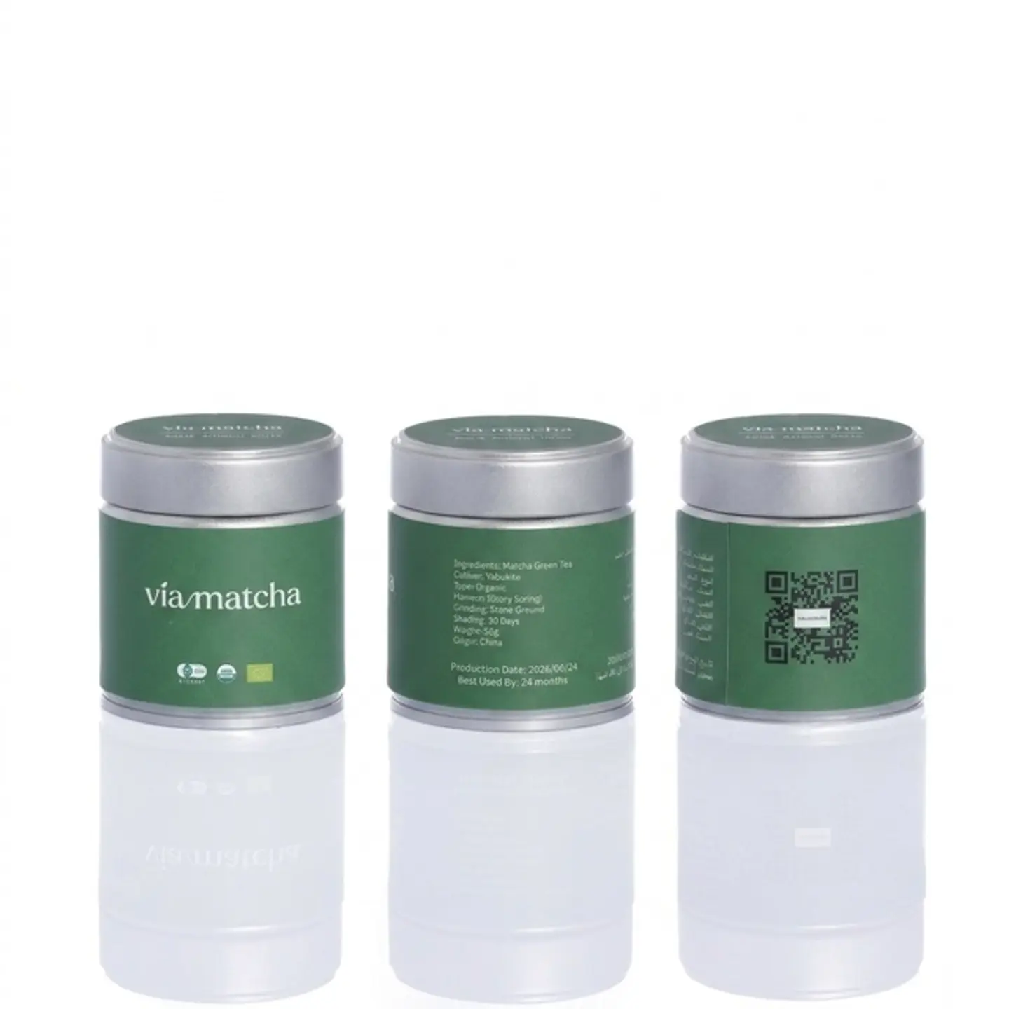 3 Packs Of 50g Premium Ceremonial Organic Matcha