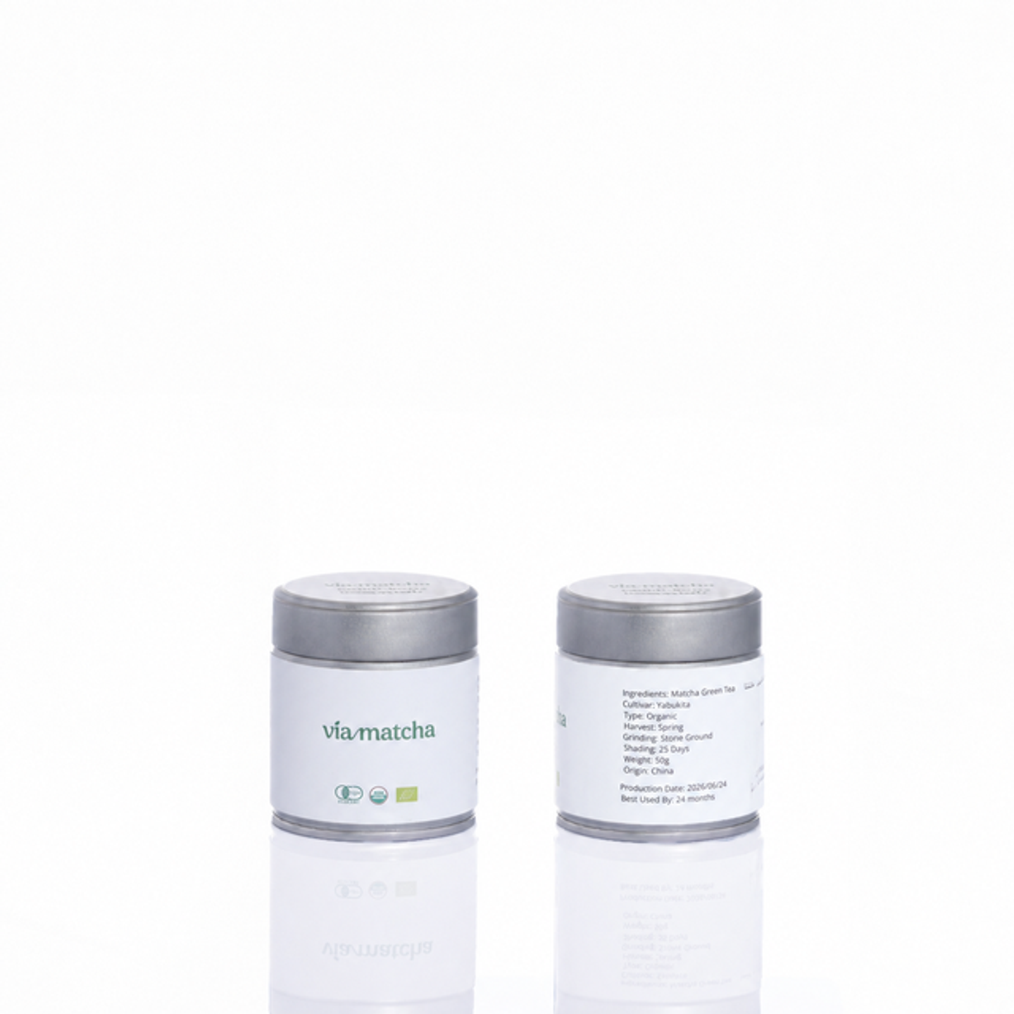 2 Packs Of 50g Organic Yabukita Matcha