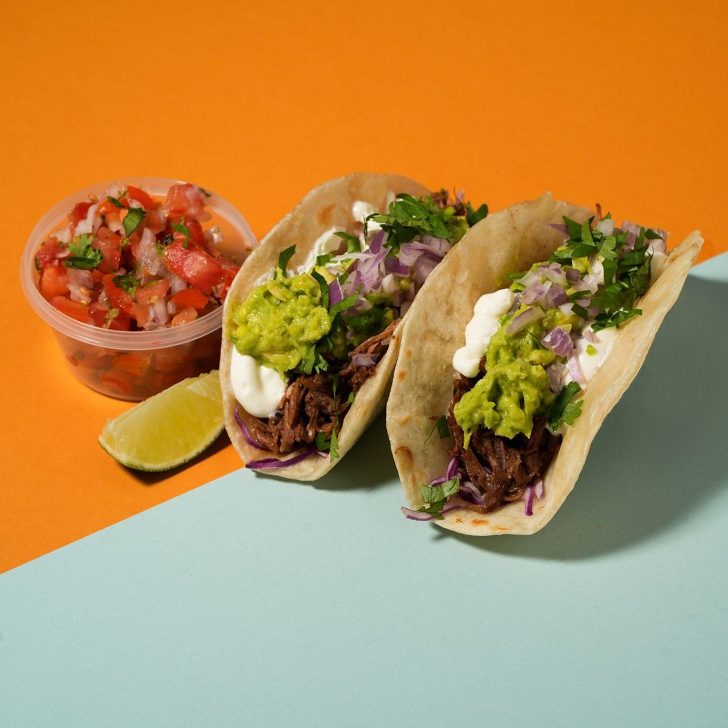 Cali Slow Cooked Beef Brisket Tacos