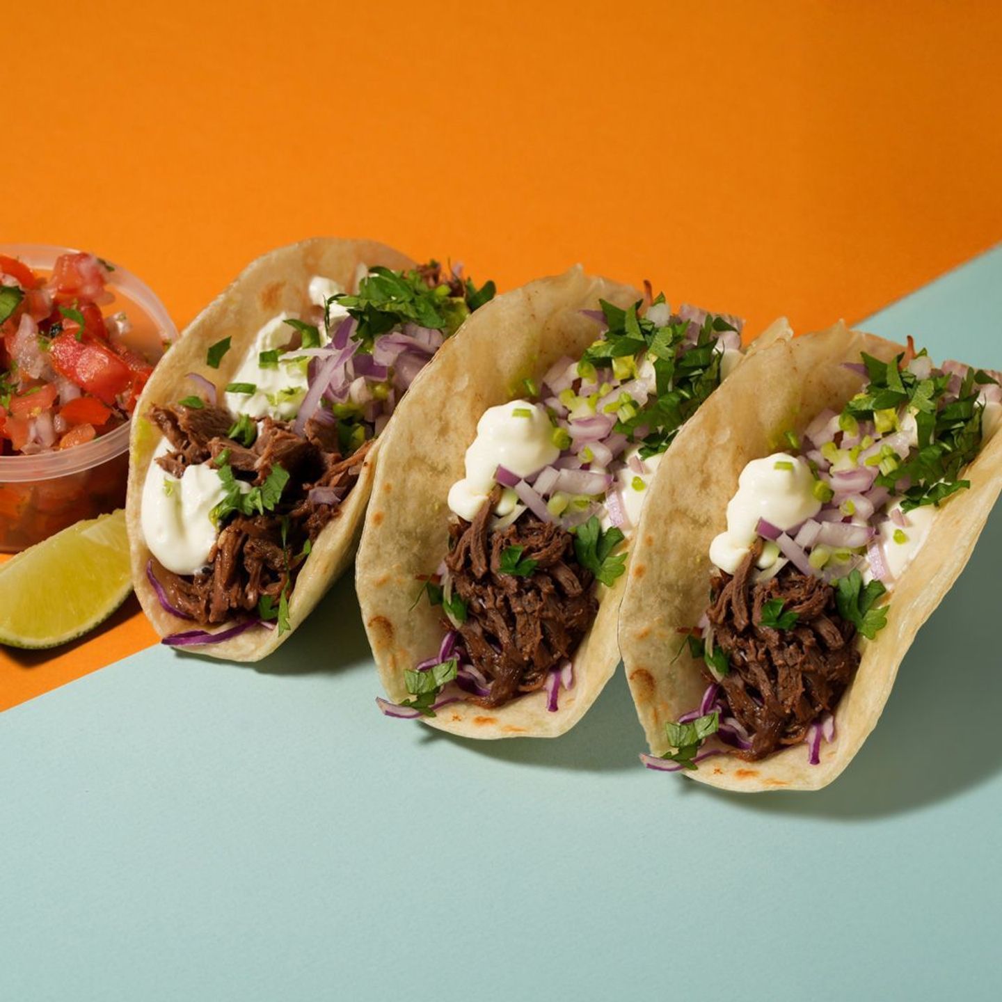 Cali Slow Cooked Beef Brisket Tacos