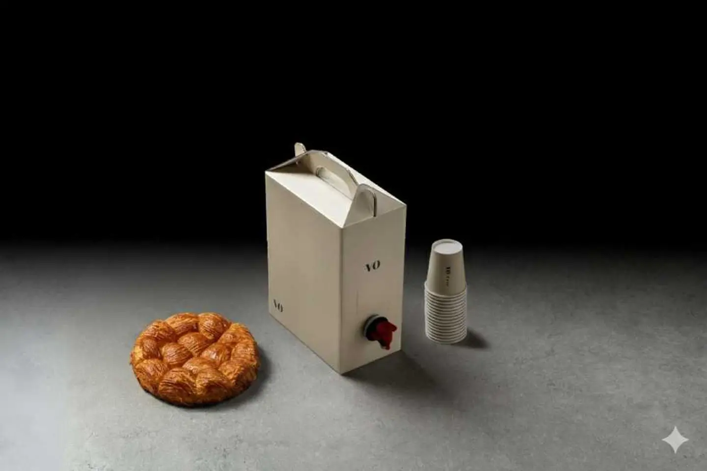 بوكس خليه كروسان مع بوكس ٢ لتر قهوة