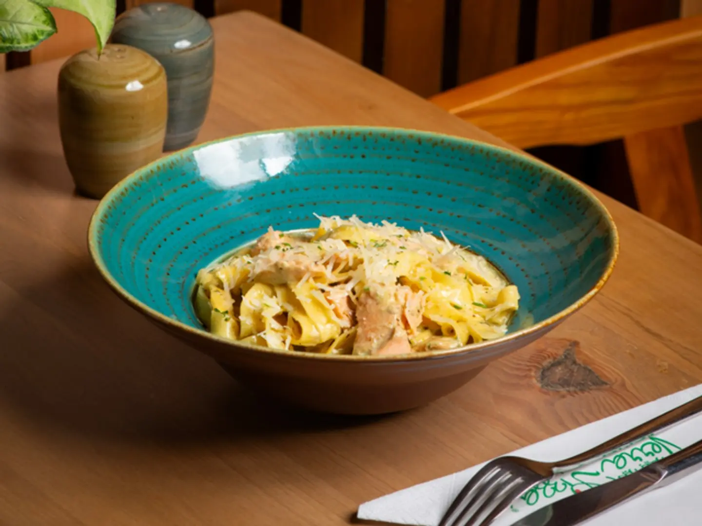 Salmon Fettuccine