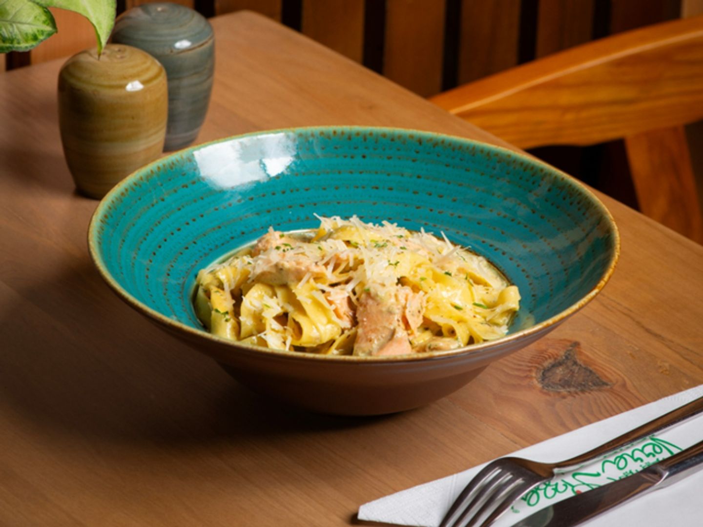 Salmon Fettuccine