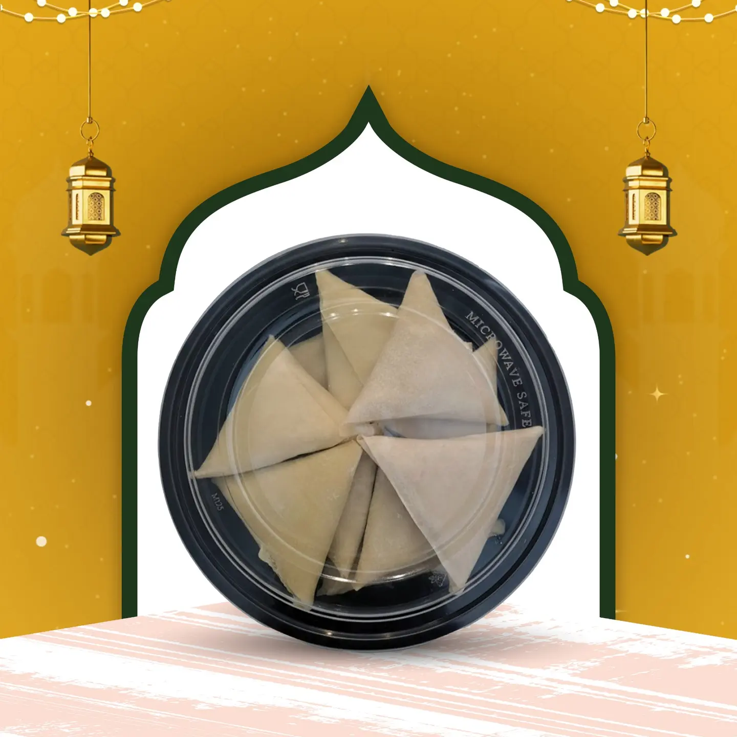 بوكس سمبوسة مفرزن جبن سائل و لحم 12 قطعة