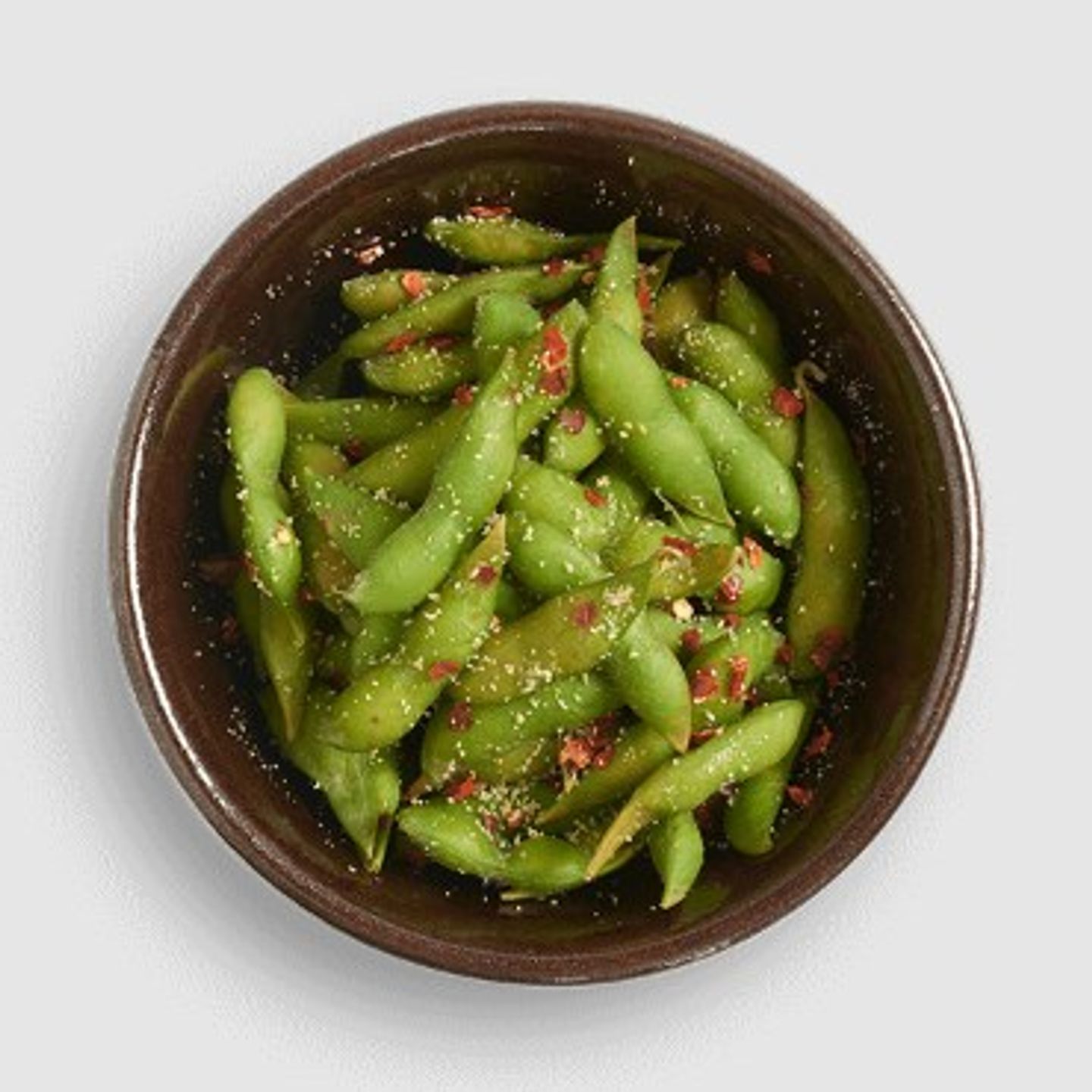 104. Edamame With Chili Garlic