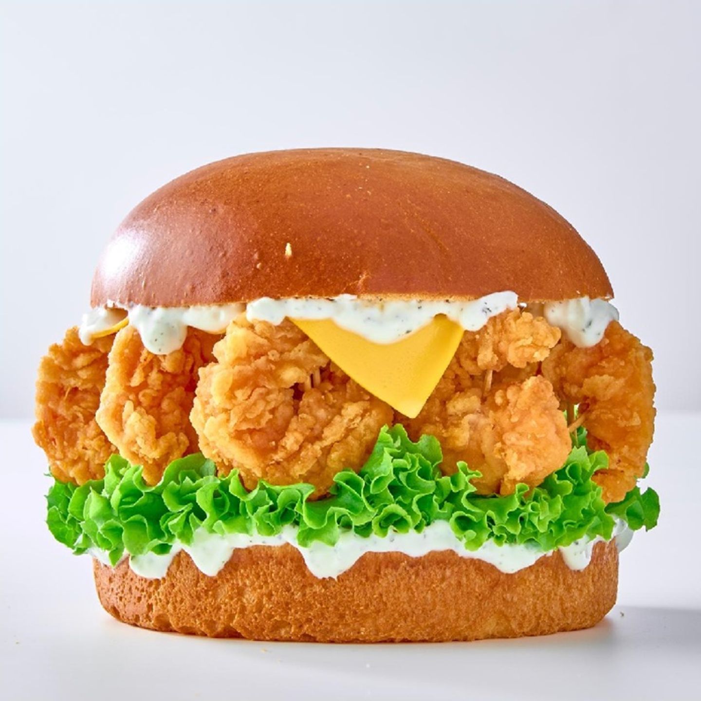 Crispy Fire Shrimp Sandwich