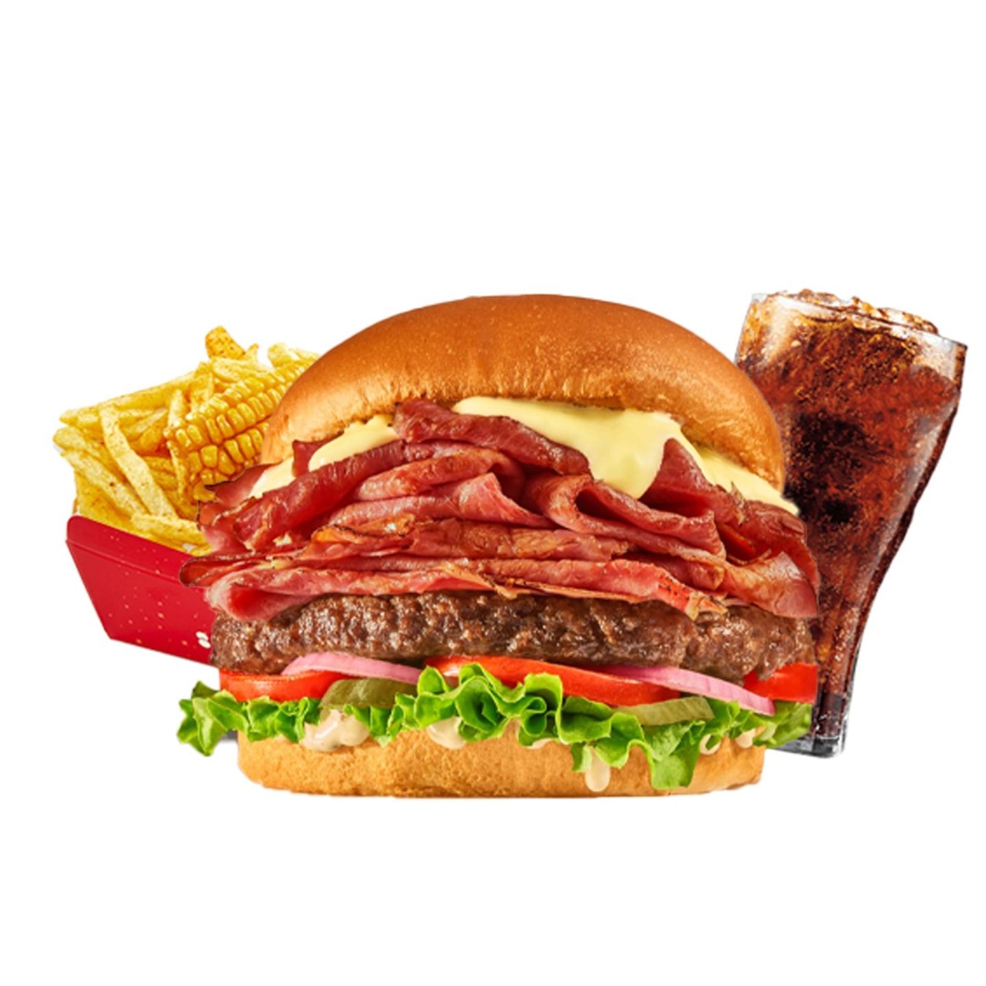 Mighty Boston Bacon Burger Meal