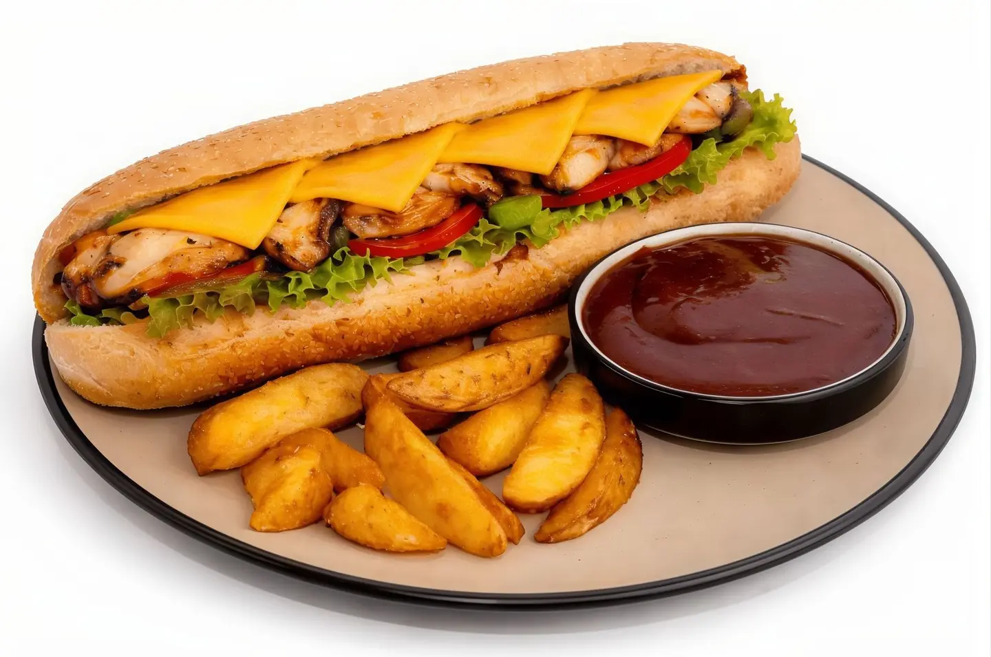 Chicken Sandwich + Fries 100 Gm