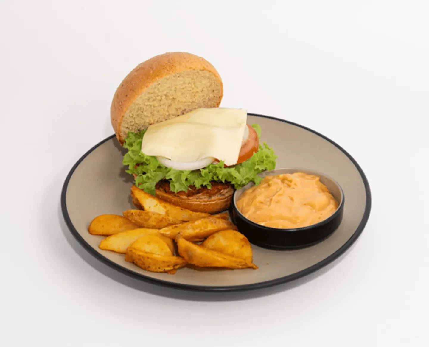 برجر دجاج + بطاطس ١٠٠ جم