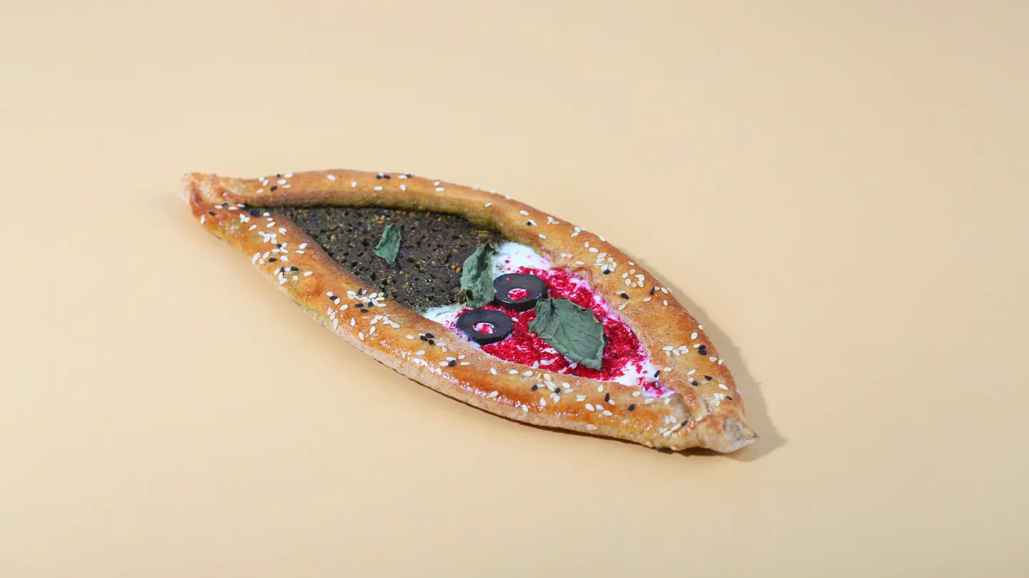 Mix Zaatar With Labneh Mankousha Brown Flour