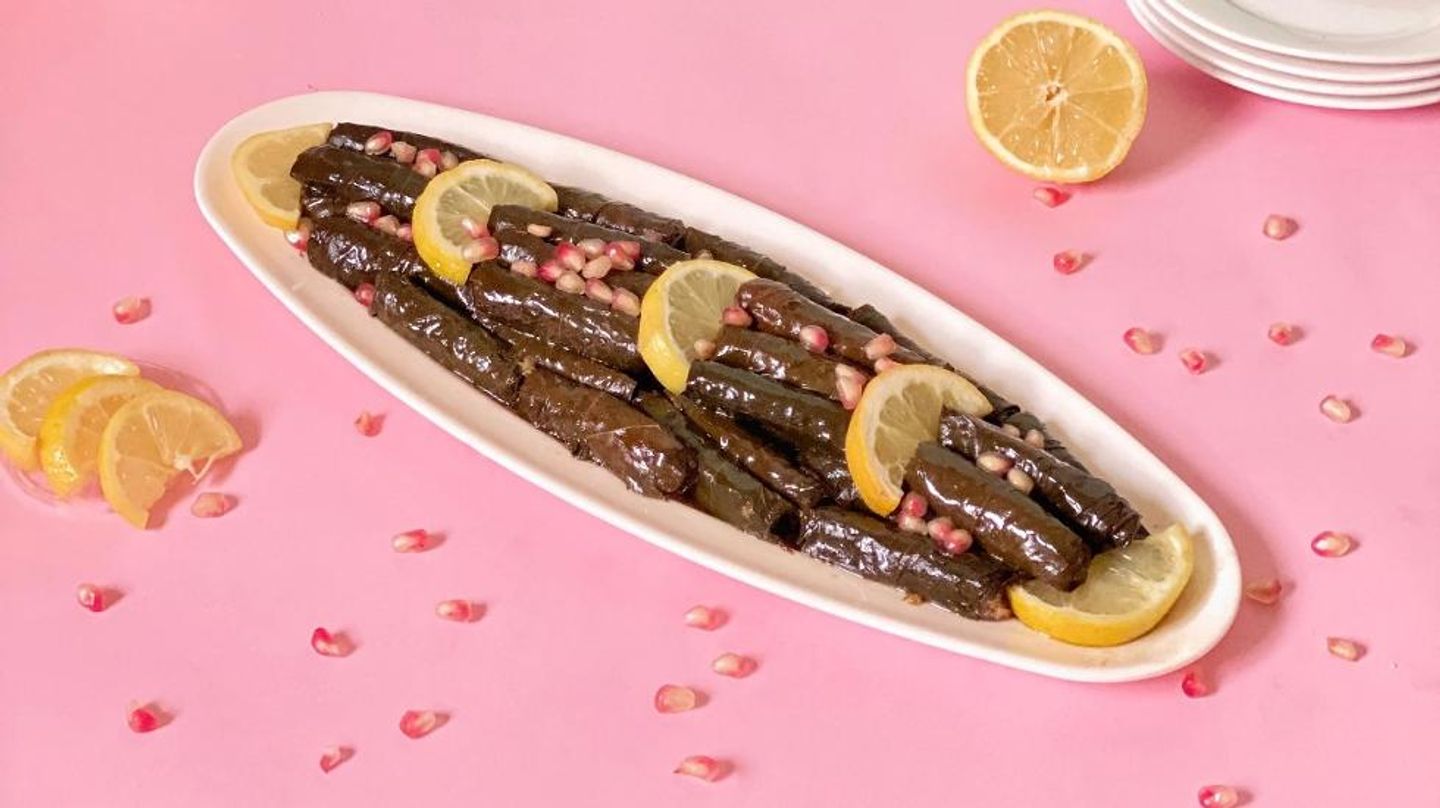 صنية ورق عنب مشكل