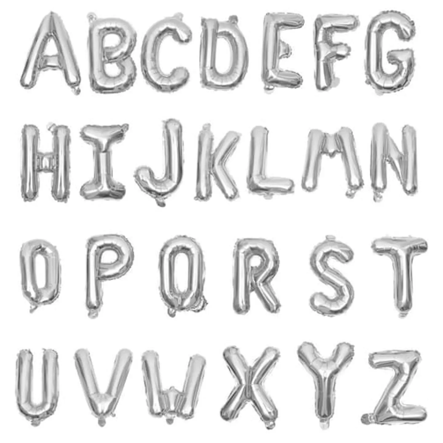 بالون حرف فضي