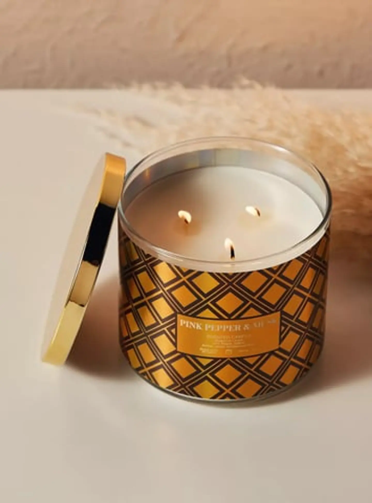 جرة شمع معطر بينك بيبر & مسك من هيرتيدج 411 جم