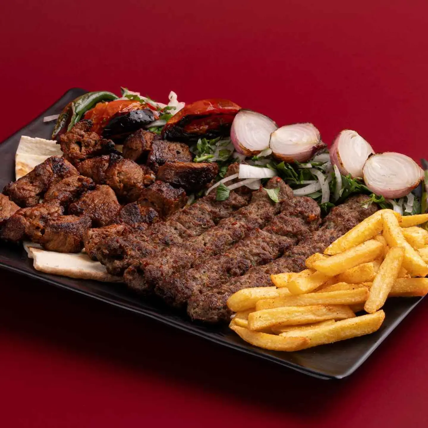 مشكل لحم وسط