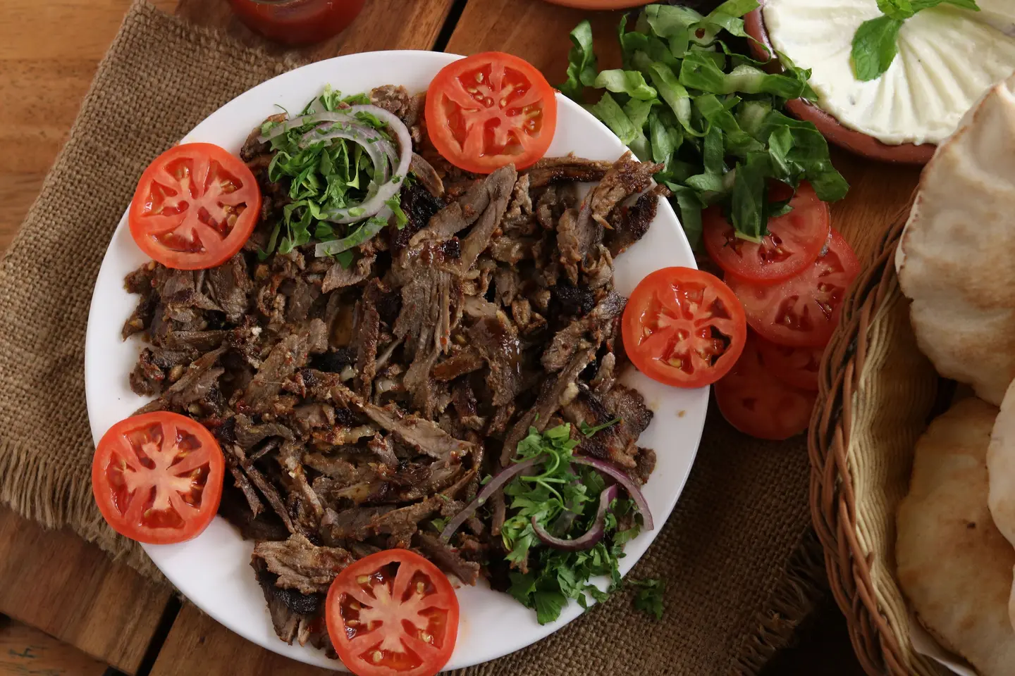 شاورما لحمة (صحن)