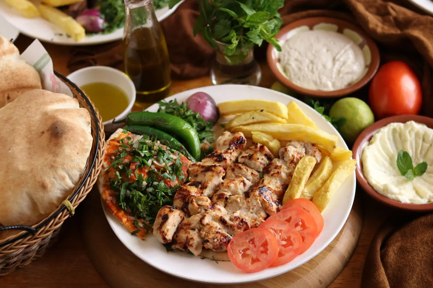 شيش طاووق باللبن