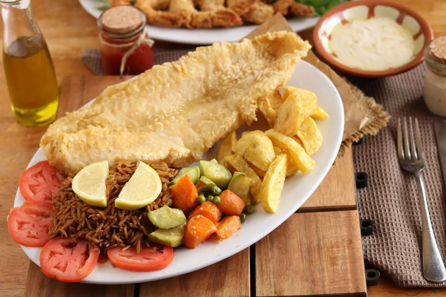 فيليه سمك مقلي