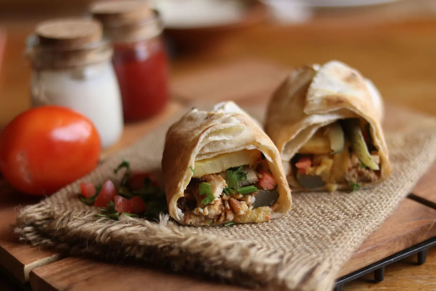 ساندويش شاورما دجاج