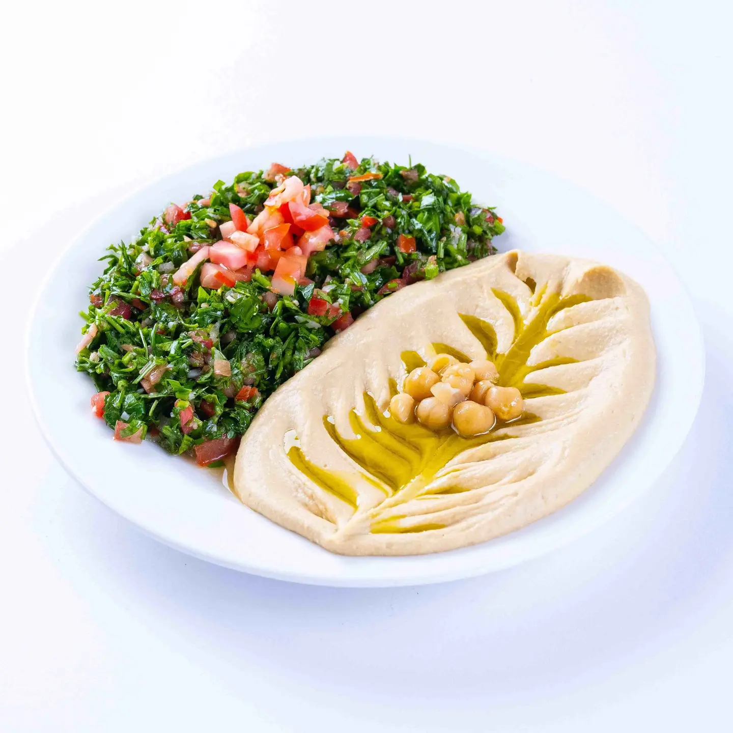 حمص مع تبولة (صحن)