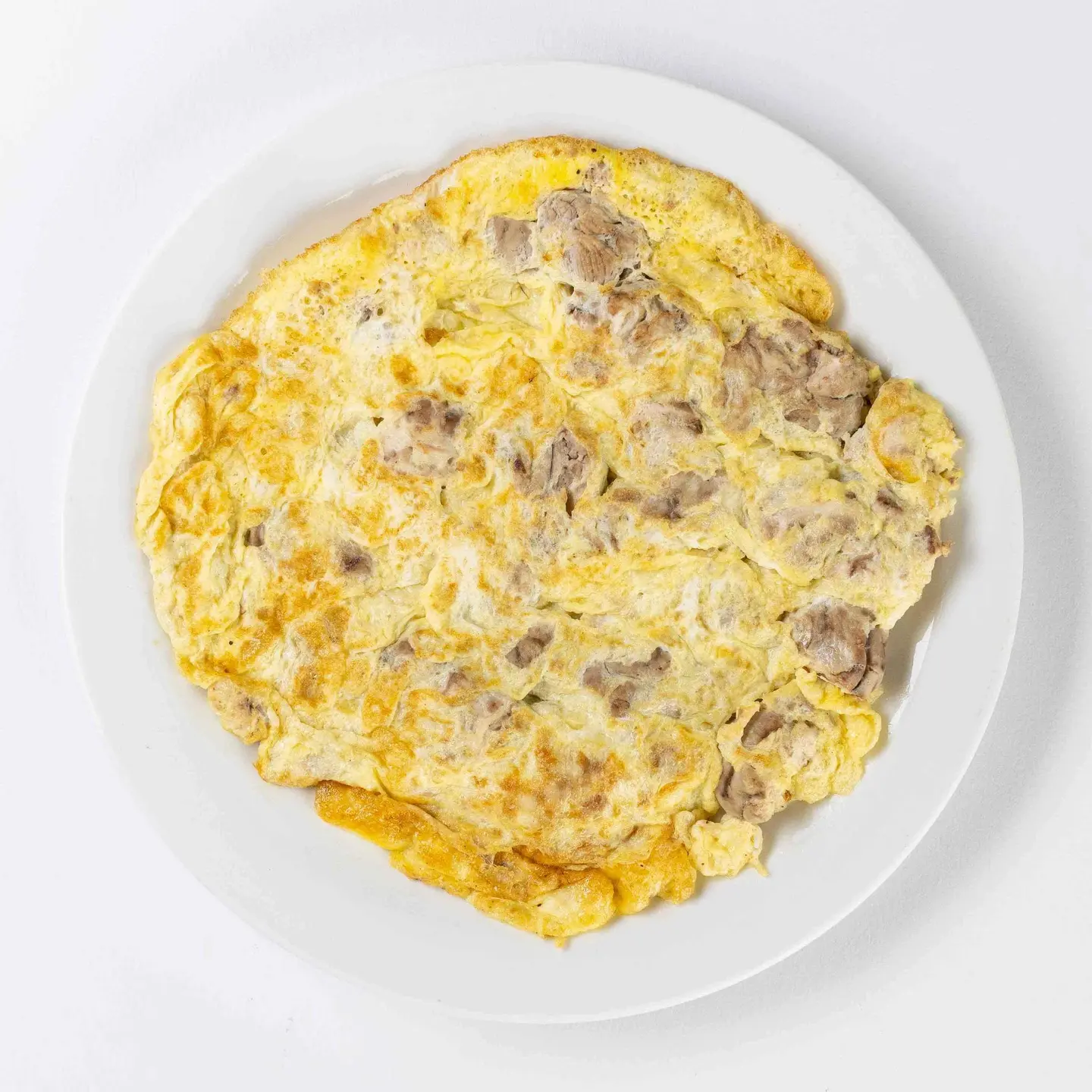 بيض مع مخ (صحن)