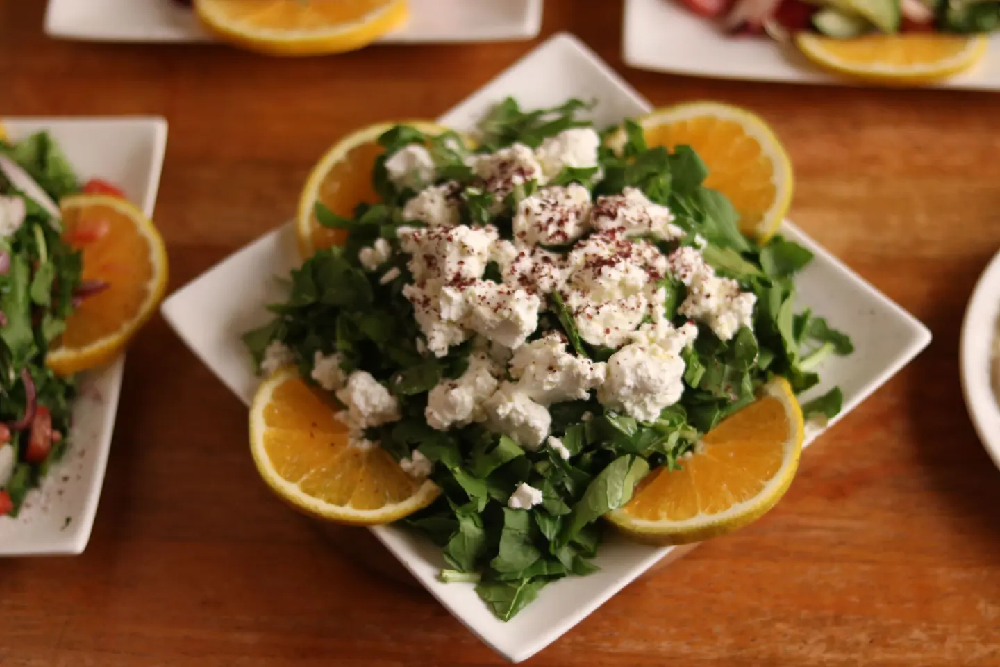 سلطة جرجير مع الجبنة