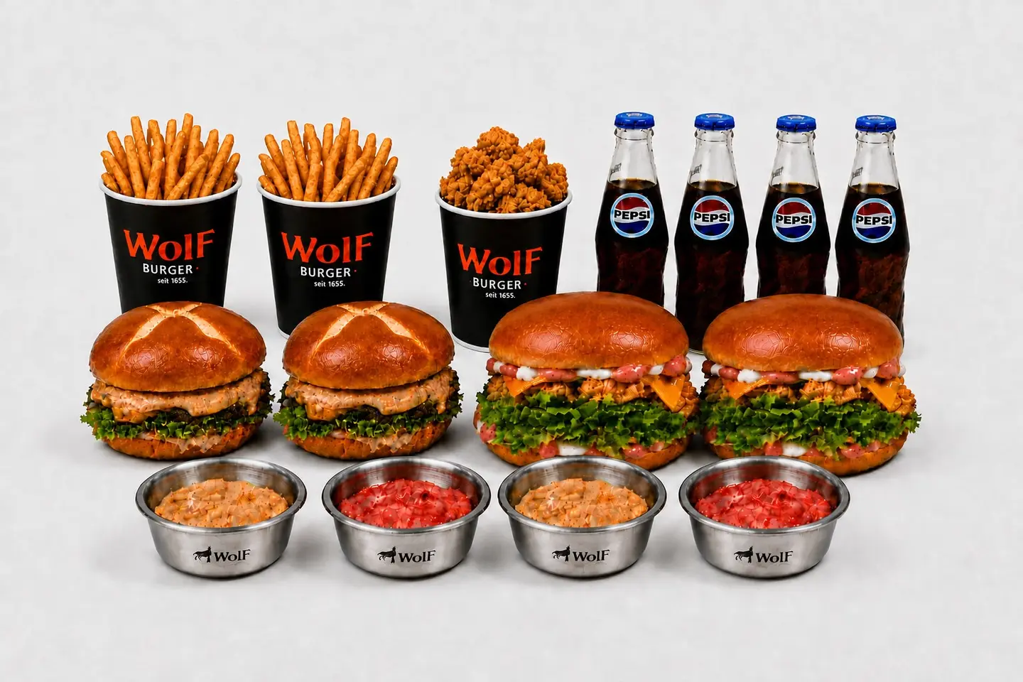 Wolf Mix Quadr Uple Four Person Value Meals