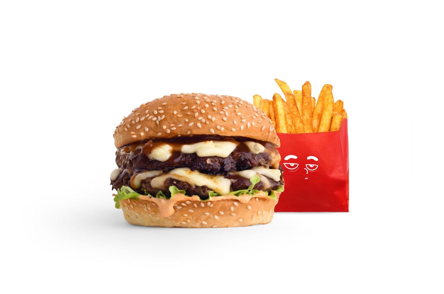 J Burger With Fries