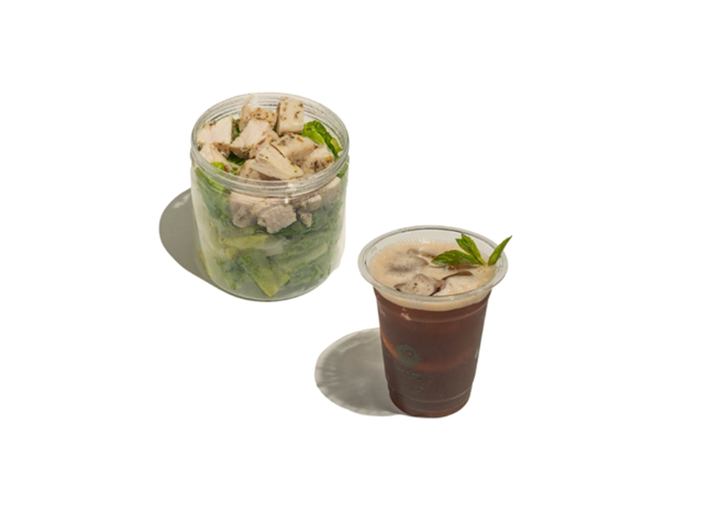 Iced Tea + Caesar Salad