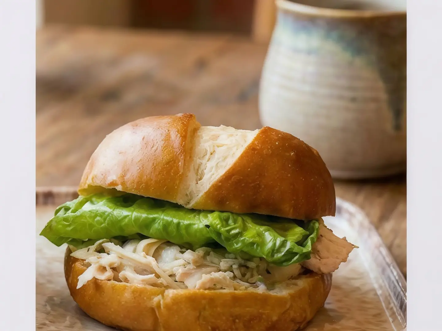 دجاج سيزر مع خبز البريتزل