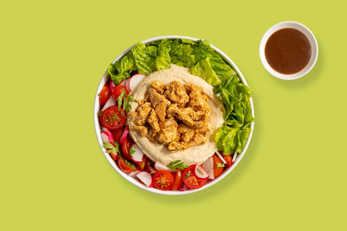 Chicken Shawarma And Hummus Bowl