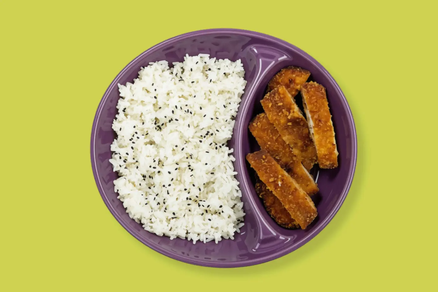 Fried Chicken Breast With Rice