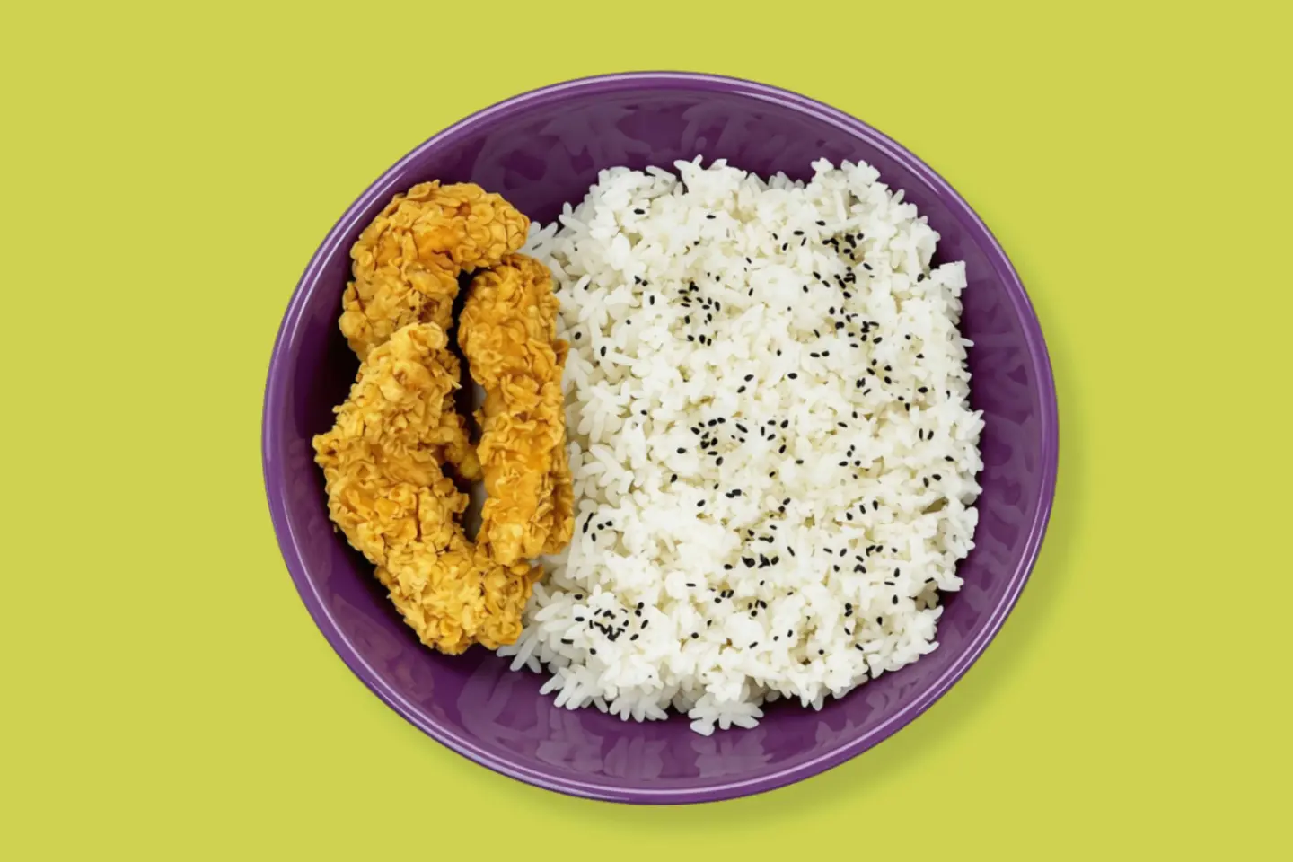 Crispy Chicken Strips With Rice