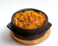 دجاج مشوي مع خضار