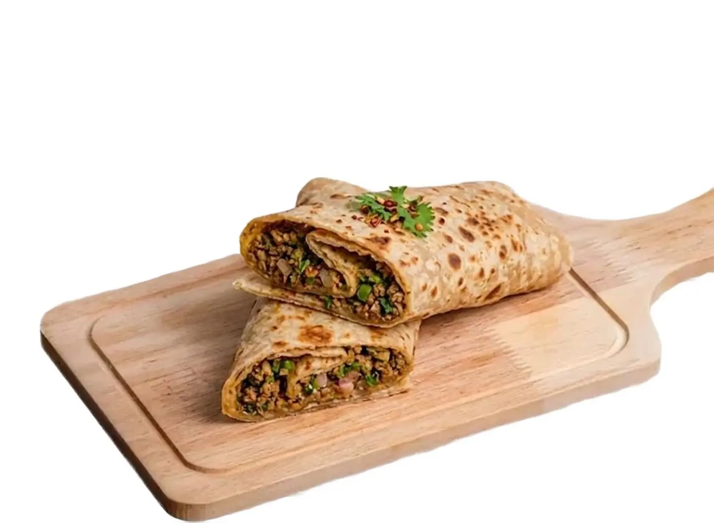 خبز شباتي باللحم