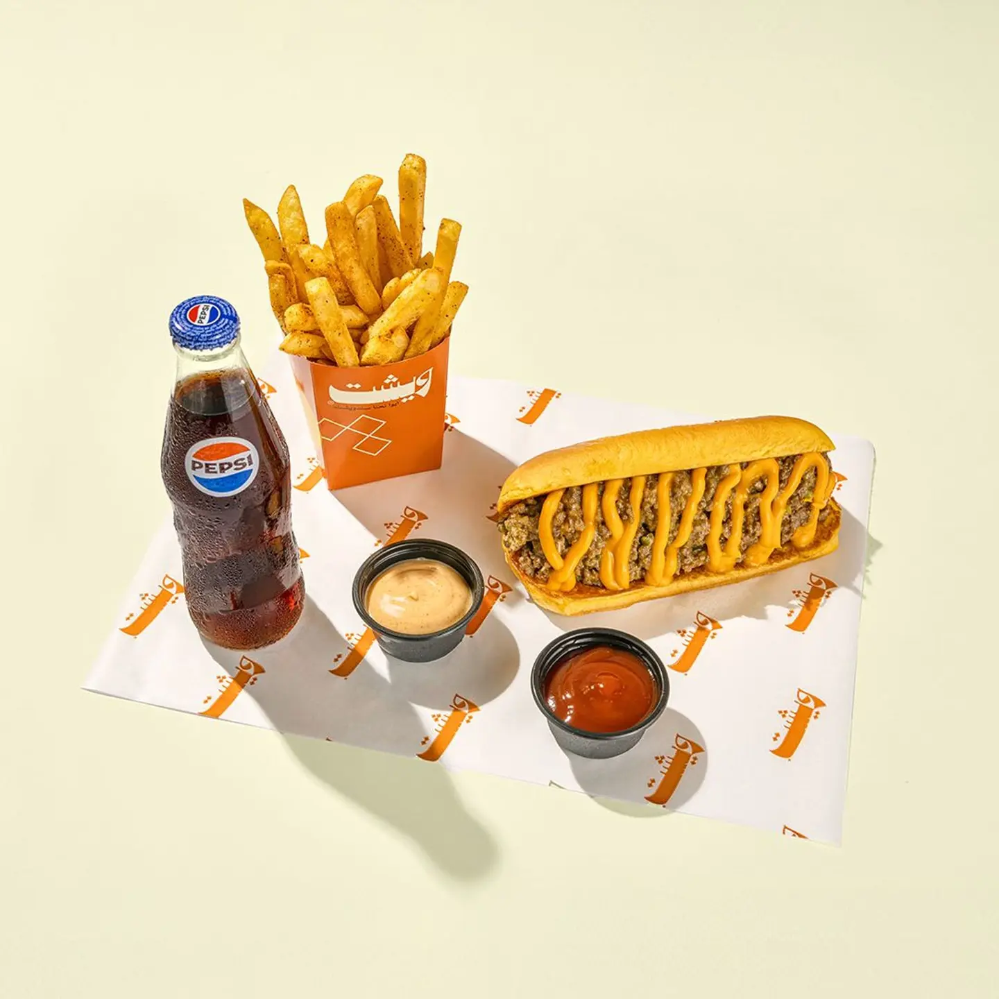 لحم وجبنة كومبو