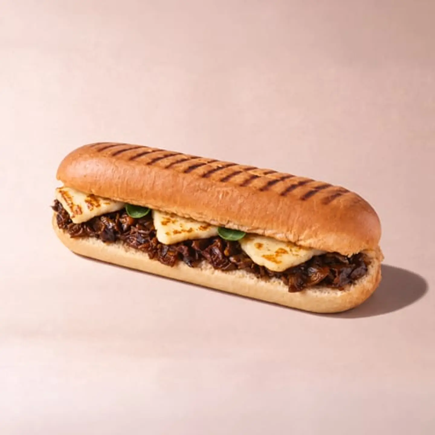 Aubergine Halloumi Sandwich