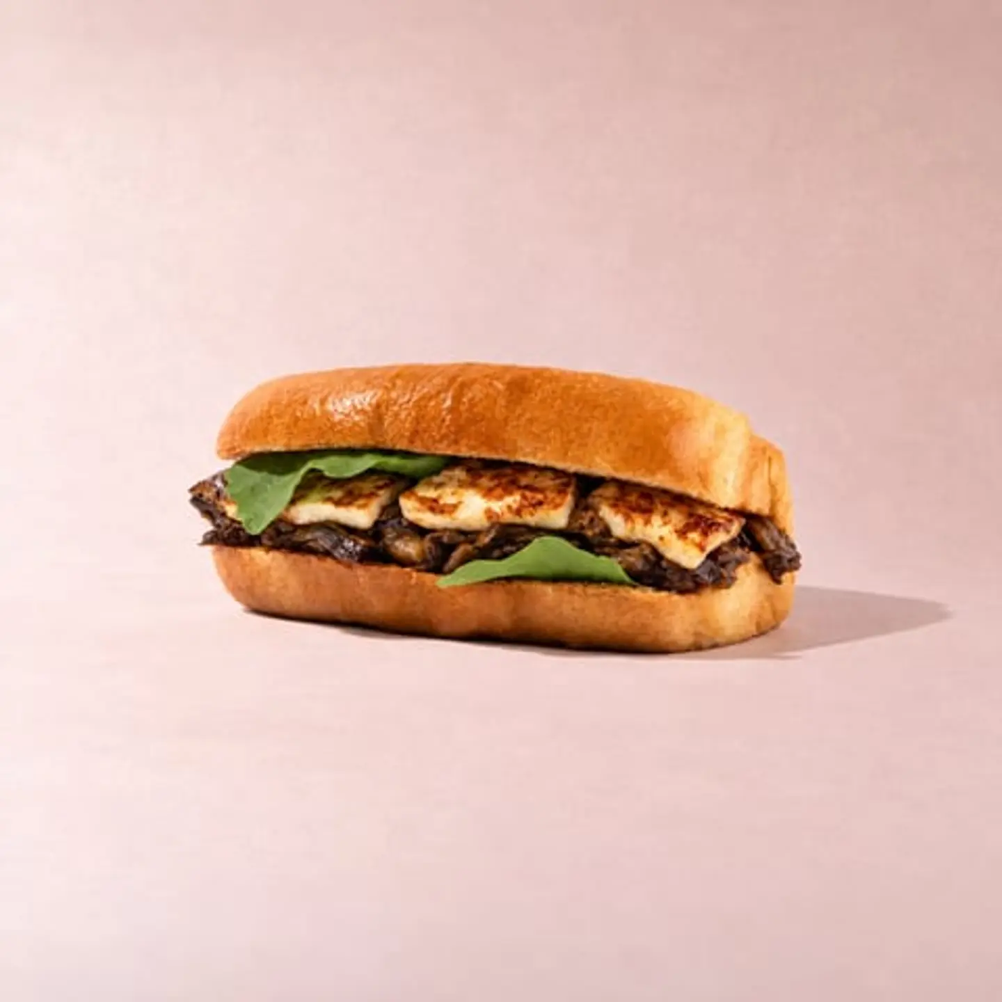 Aubergine Halloumi Brioche