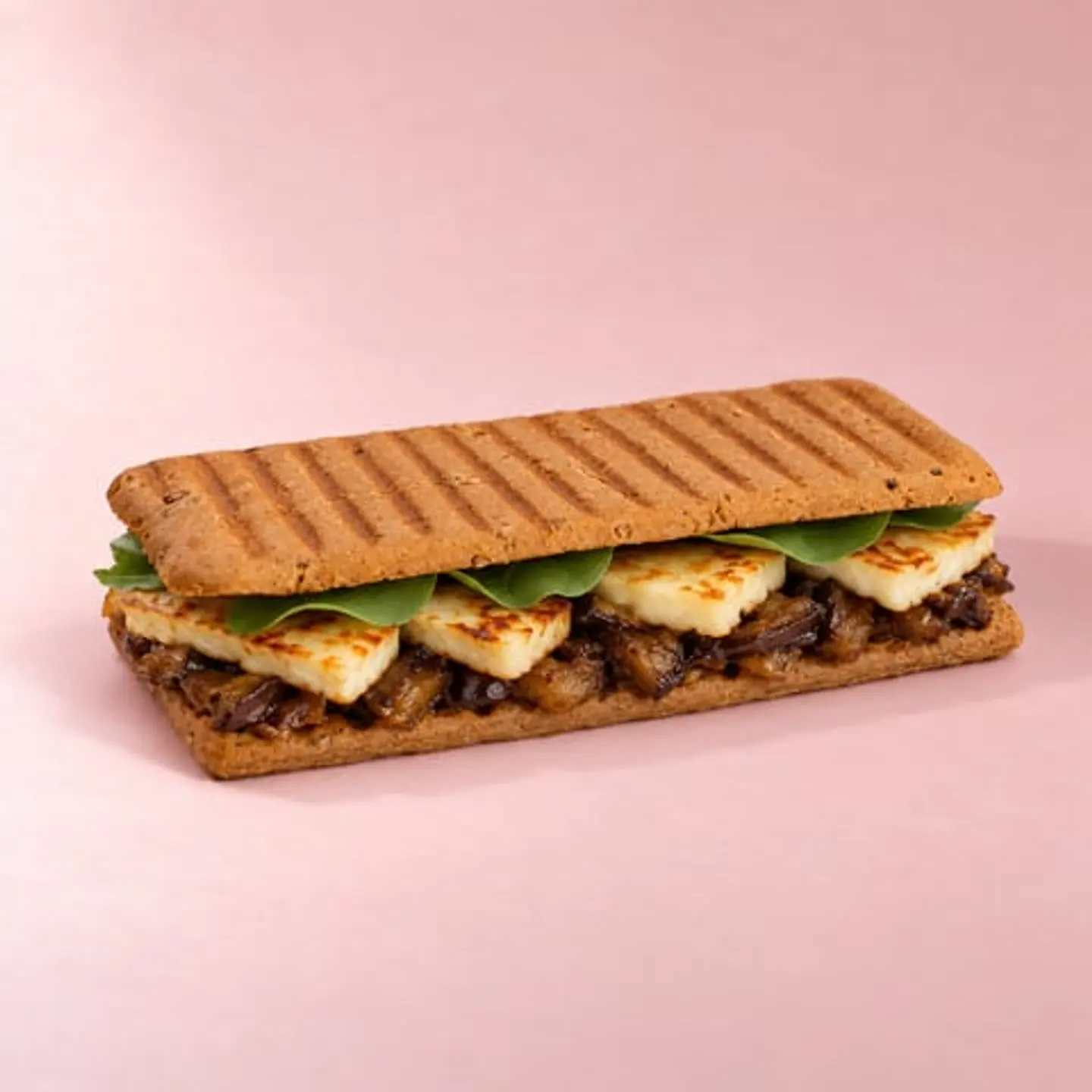 Aubergine Halloumi Panini
